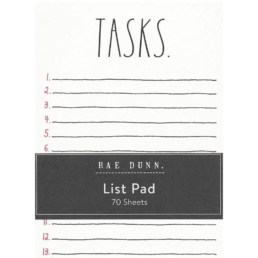 Double Pack Rae Dunn Notepad - Task List Pad